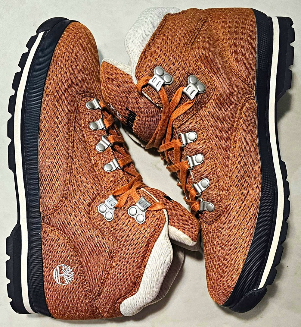 Timberland Euro Hiker Mid Wheat Brown Waterproof Boots Size 13 Men A5TDX
